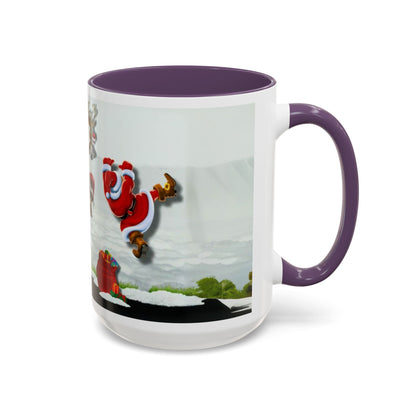 Taza de café navideña de Papá Noel (11, 15 oz)