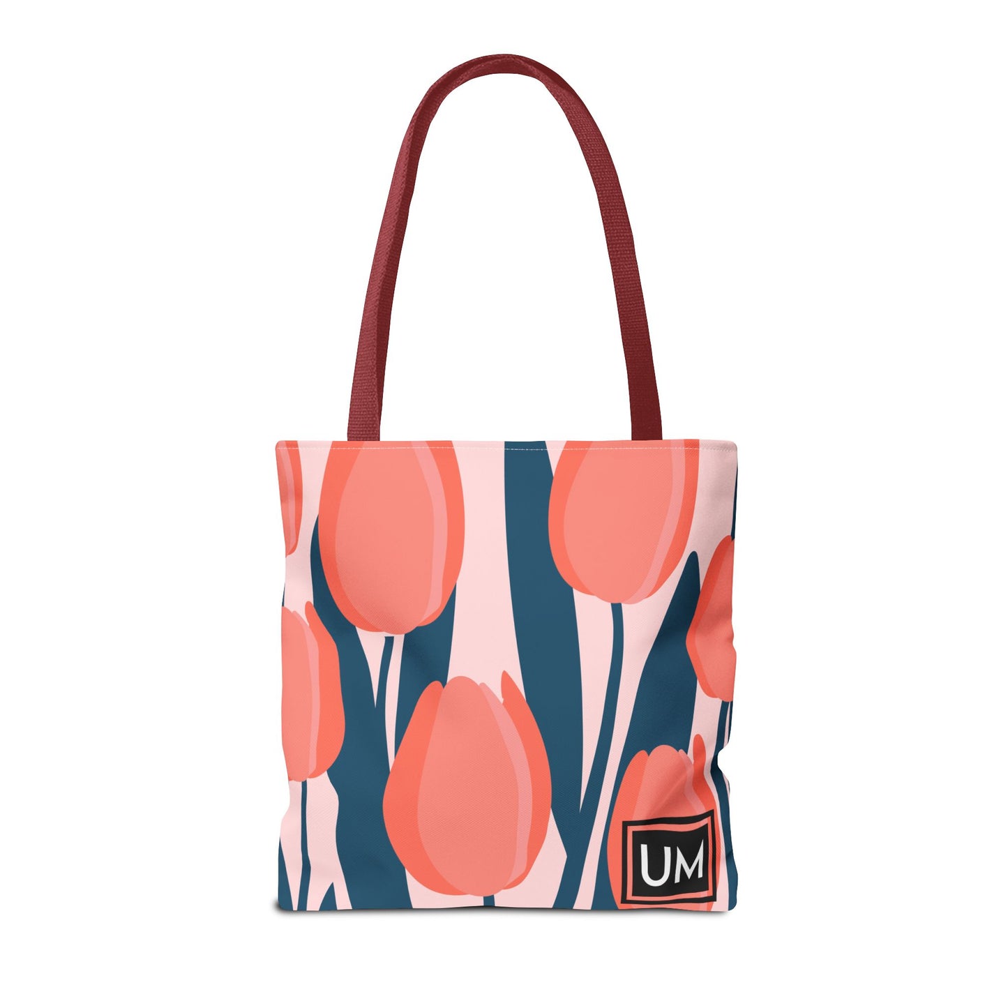 Bolso de mano con estampados florales llamativos (AOP)