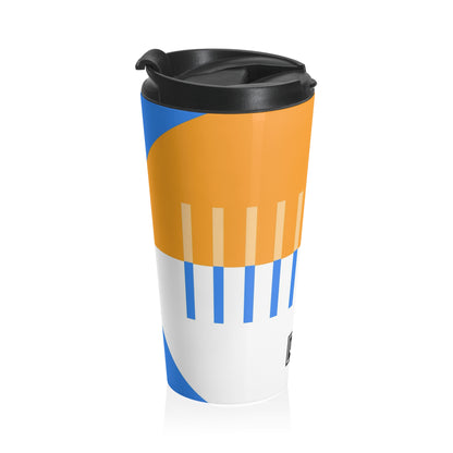 Color Block  Stainless Steel Travel Mug