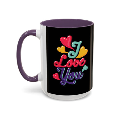 Taza de café con la frase "Te amo" (11, 15 oz)