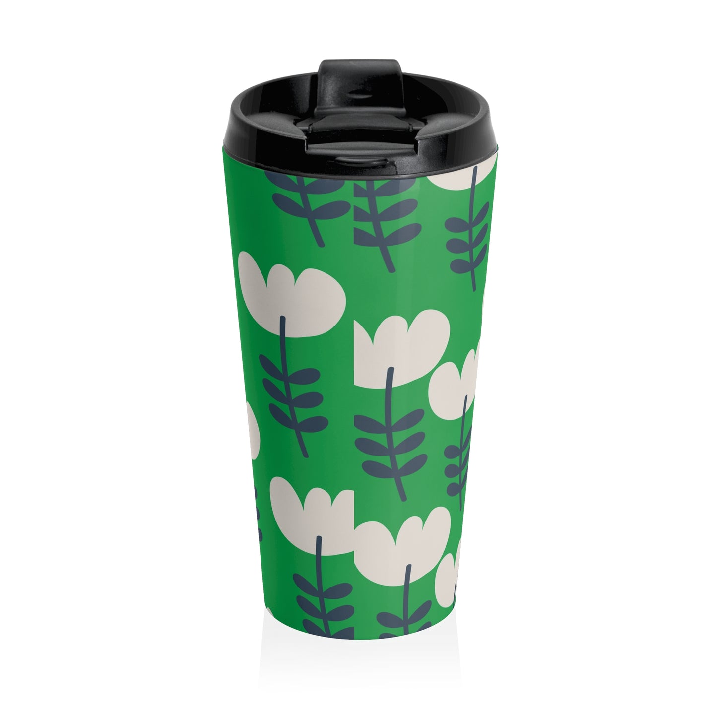 Bold Florals Stainless Steel Travel Mug