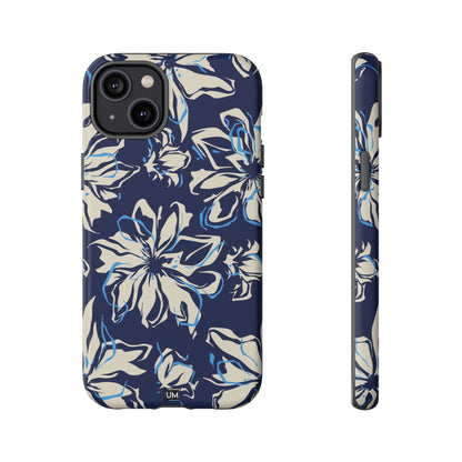 Blue Flor Tough Case