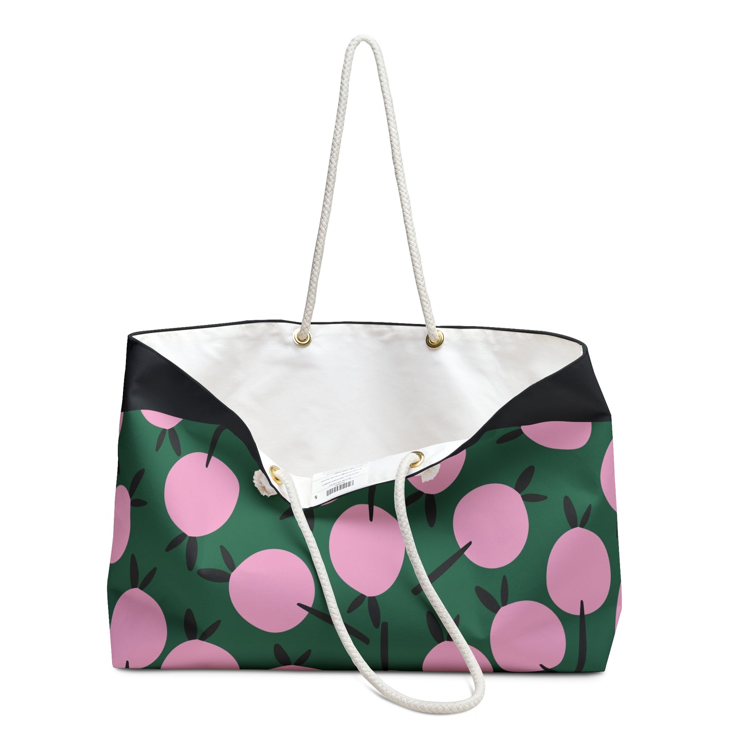 Bolso de fin de semana con estampado floral llamativo