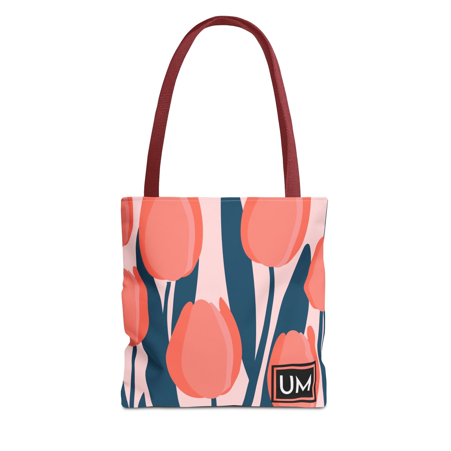 Bolso de mano con estampados florales llamativos (AOP)