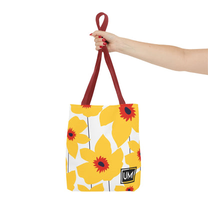 Bolso de mano con estampados florales llamativos (AOP)