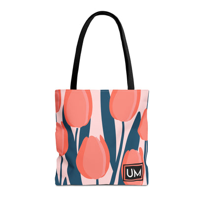 Bolso de mano con estampados florales llamativos (AOP)