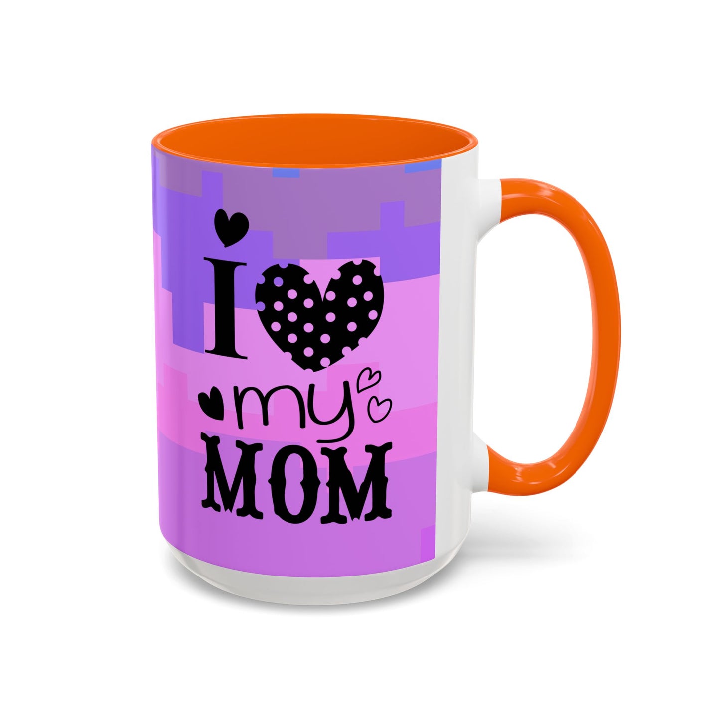 Taza de café con la frase "Te amo mamá" (11, 15 oz)