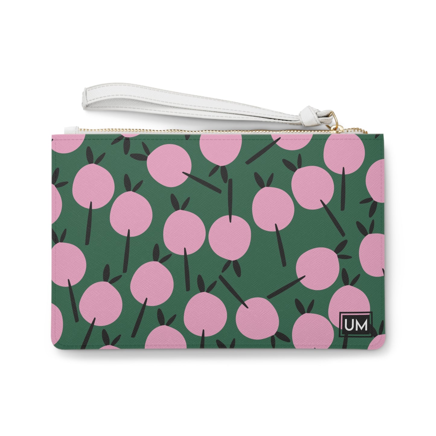 Bolso de mano con estampado floral llamativo