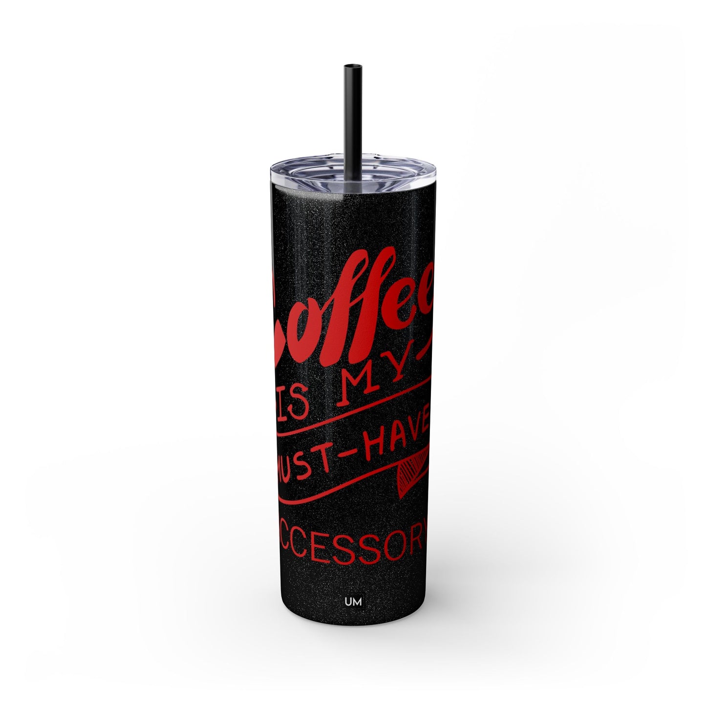 Vaso de café con pajita, 20 oz