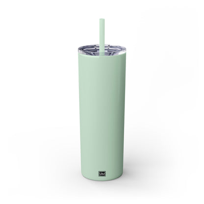 Plain Tumbler with Straw, 20oz