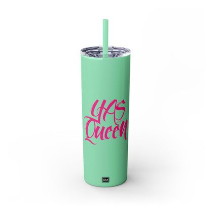 Queen Tumbler with Straw, 20oz