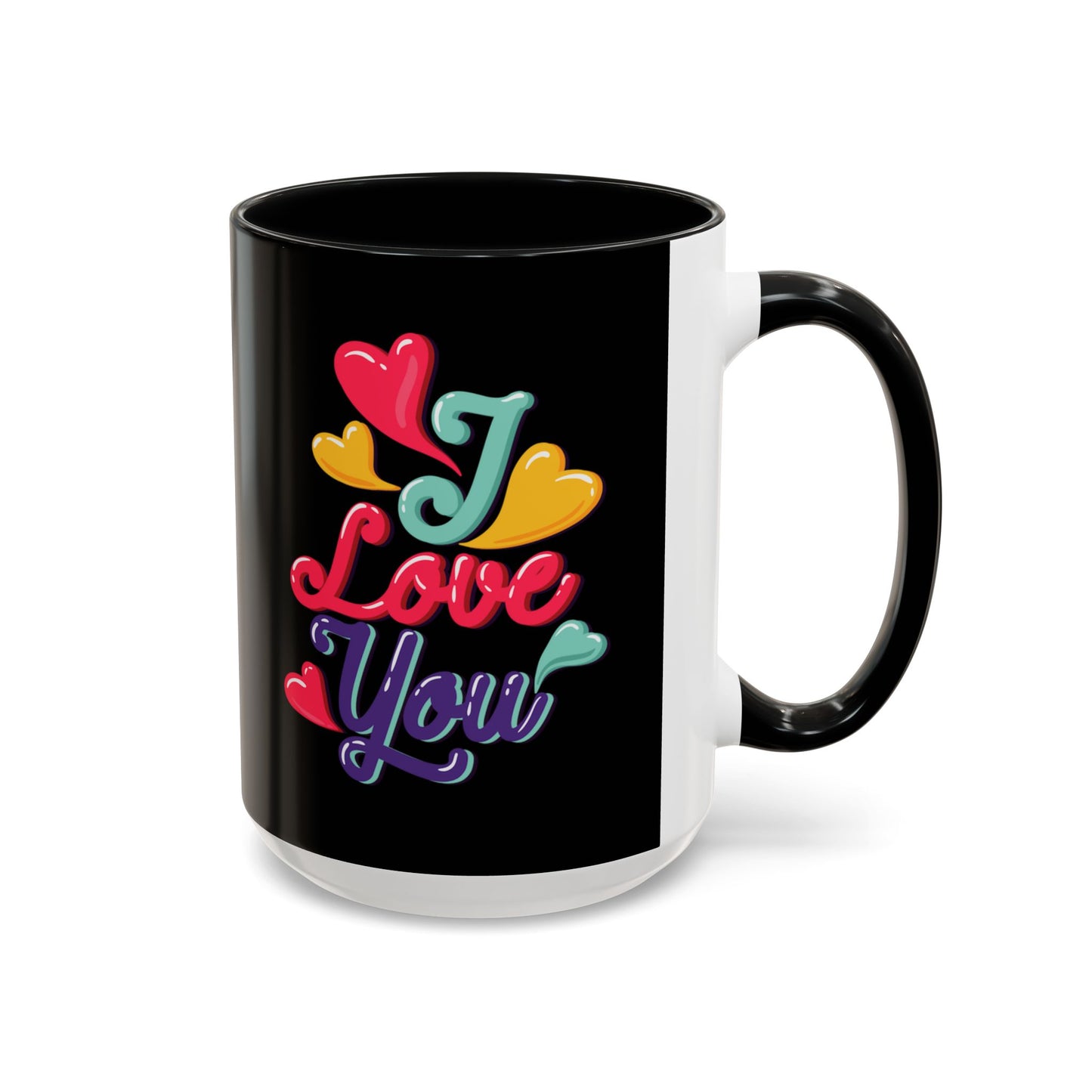 Taza de café con la frase "Te amo" (11, 15 oz)