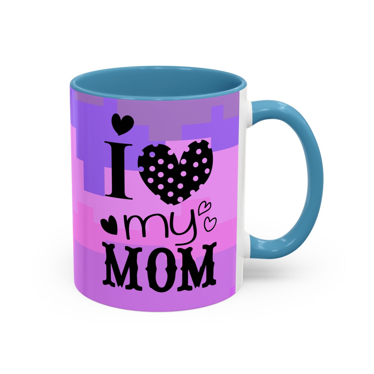 Taza de café con la frase "Te amo mamá" (11, 15 oz)