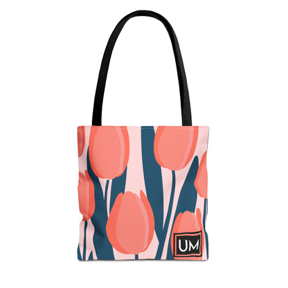 Bolso de mano con estampados florales llamativos (AOP)