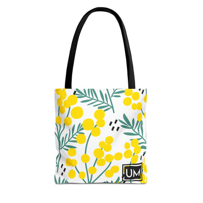 Bolso de mano con estampados florales llamativos (AOP)