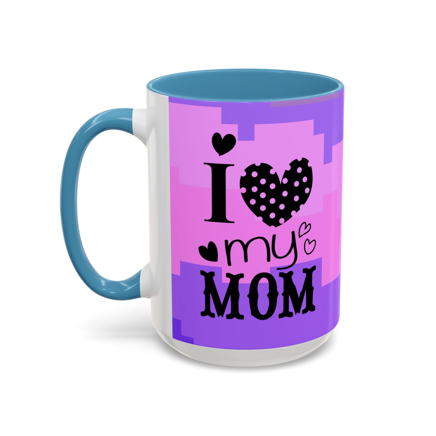 Taza de café con la frase "Te amo mamá" (11, 15 oz)