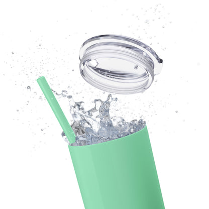 Plain Tumbler with Straw, 20oz