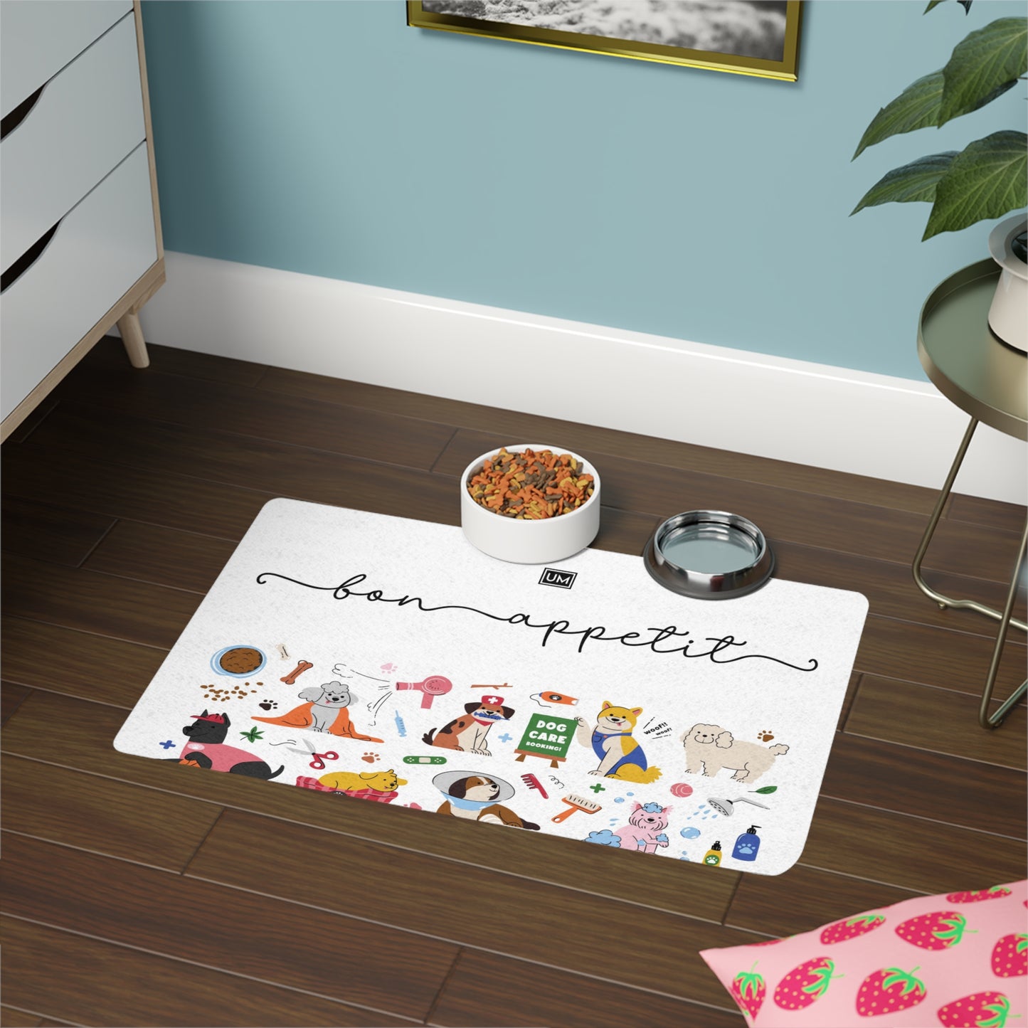 Alfombrilla para comida para mascotas UM (12 x 18)