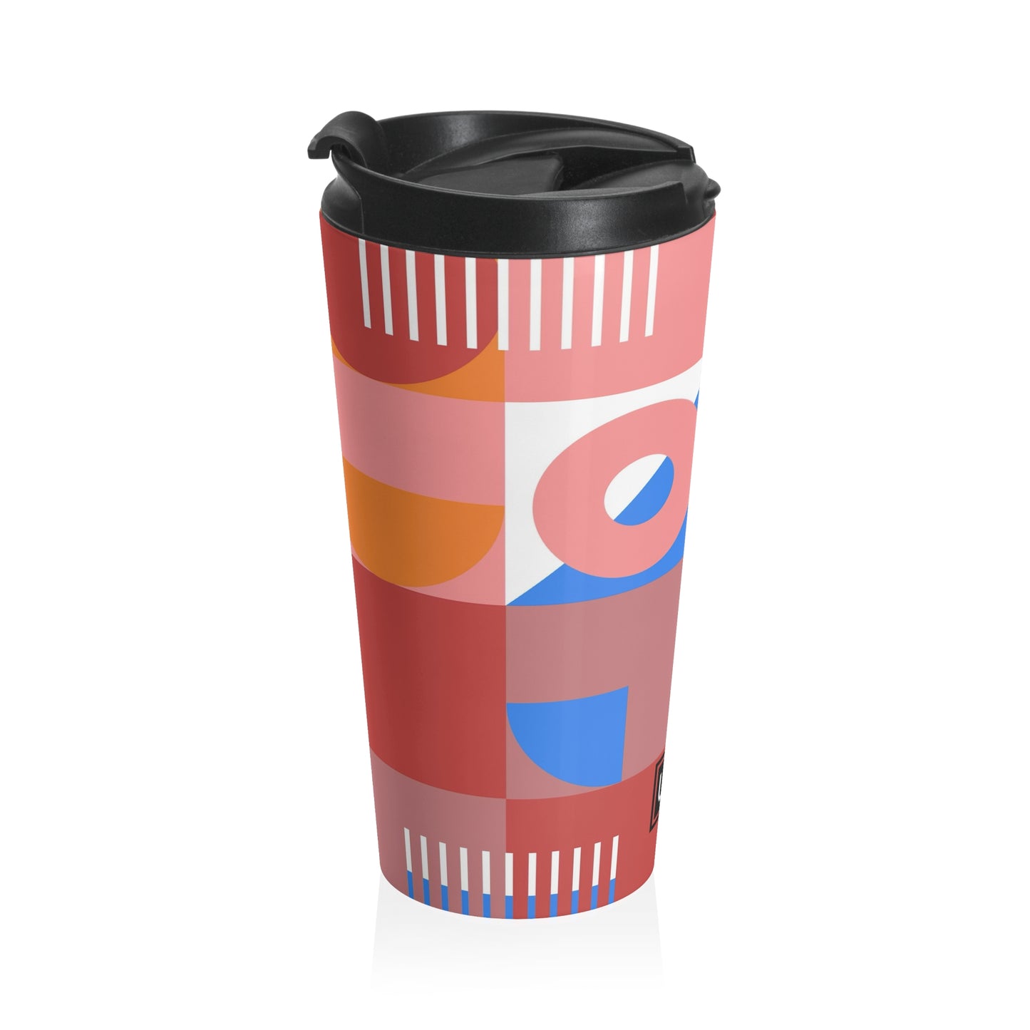 Color Block Stainless Steel Travel Mug