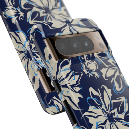 Blue Flor Tough Case