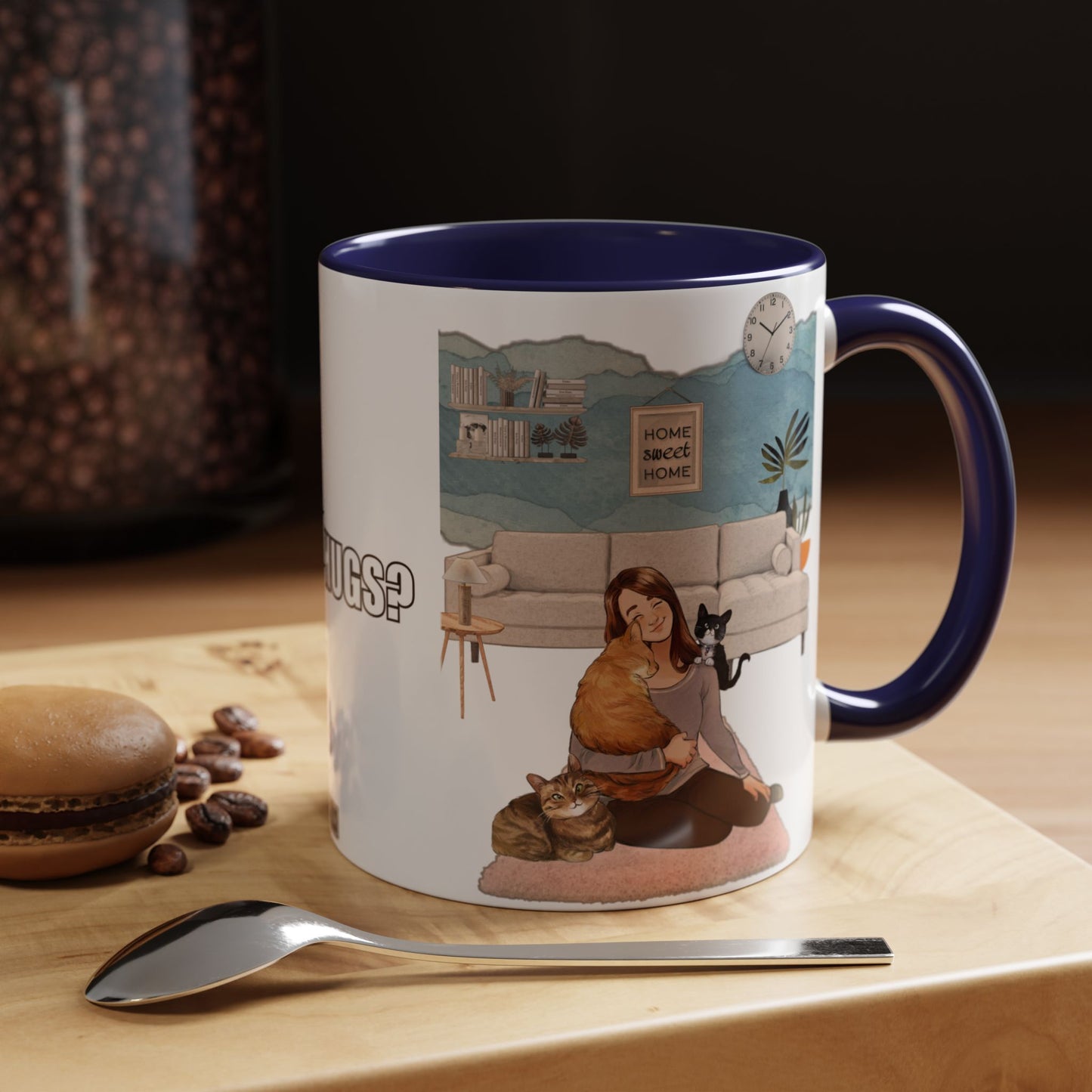 Taza de café con abrazos gratis (11 oz y 15 oz)