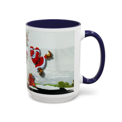 Taza de café navideña de Papá Noel (11, 15 oz)