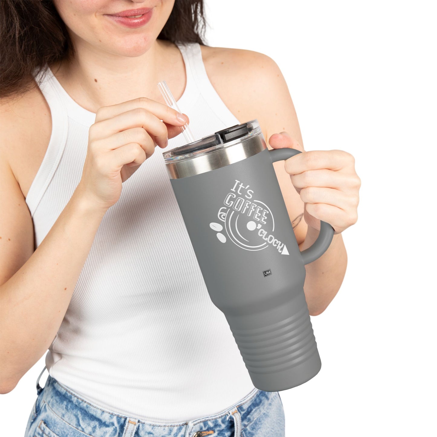 Taza de café con forma de reloj, 40 oz