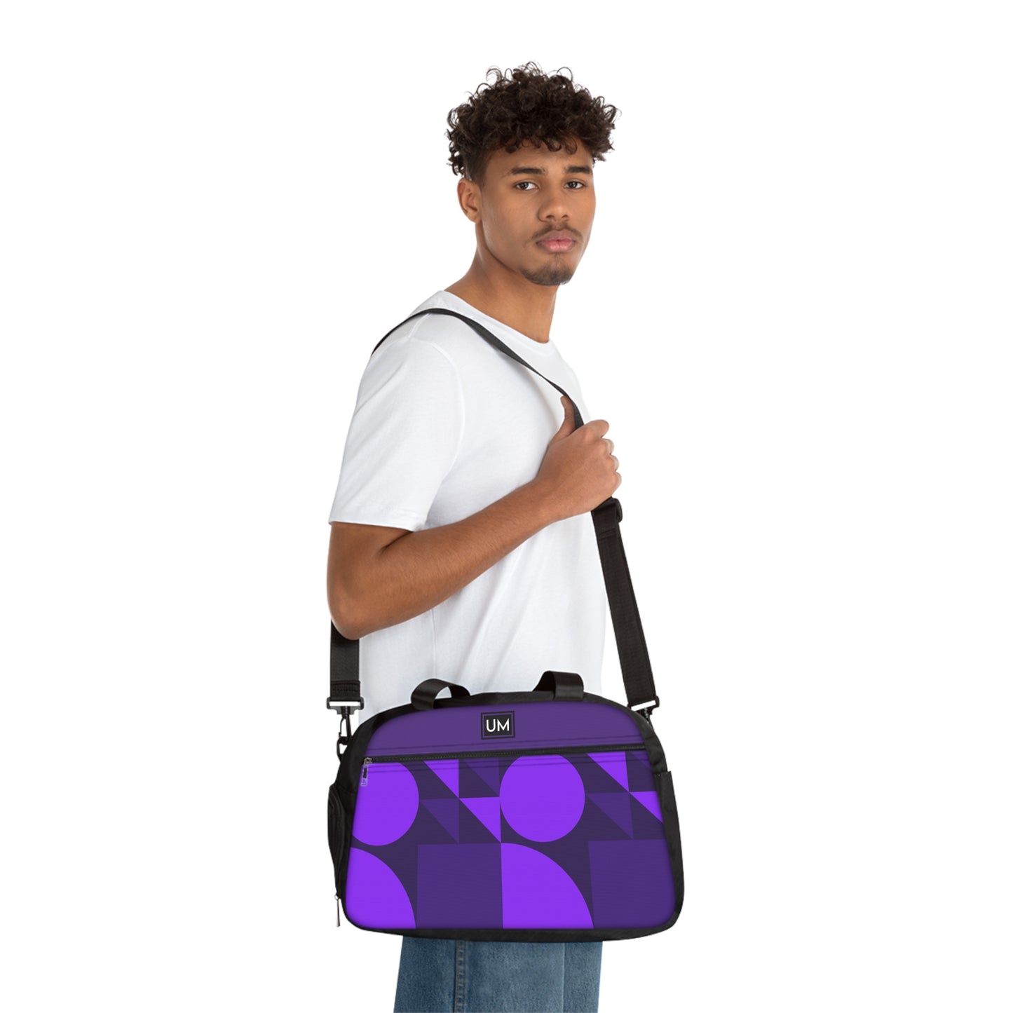 Bolso de mano deportivo con bloques de colores