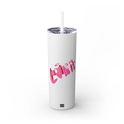 Vaso con pajita Love, 20 oz