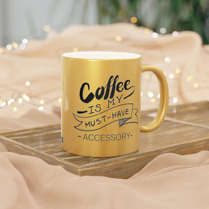 Taza de café (plata y oro)