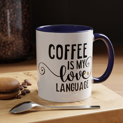 Taza Mi amor por el café (11, 15 oz)