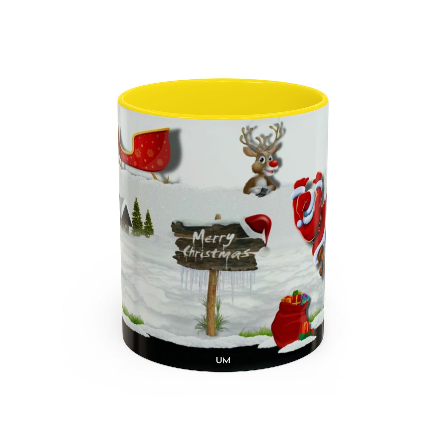 Taza de café navideña de Papá Noel (11, 15 oz)