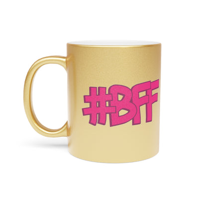 Taza BFF (plata y dorada)