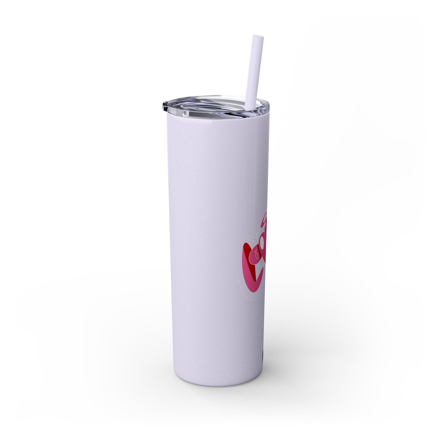 Vaso con pajita Love, 20 oz