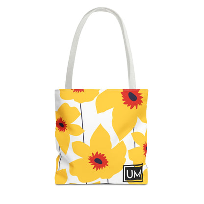 Bolso de mano con estampados florales llamativos (AOP)