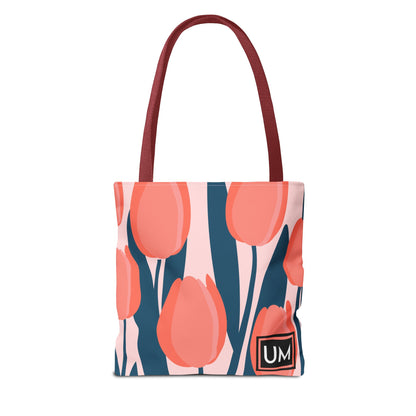 Bolso de mano con estampados florales llamativos (AOP)