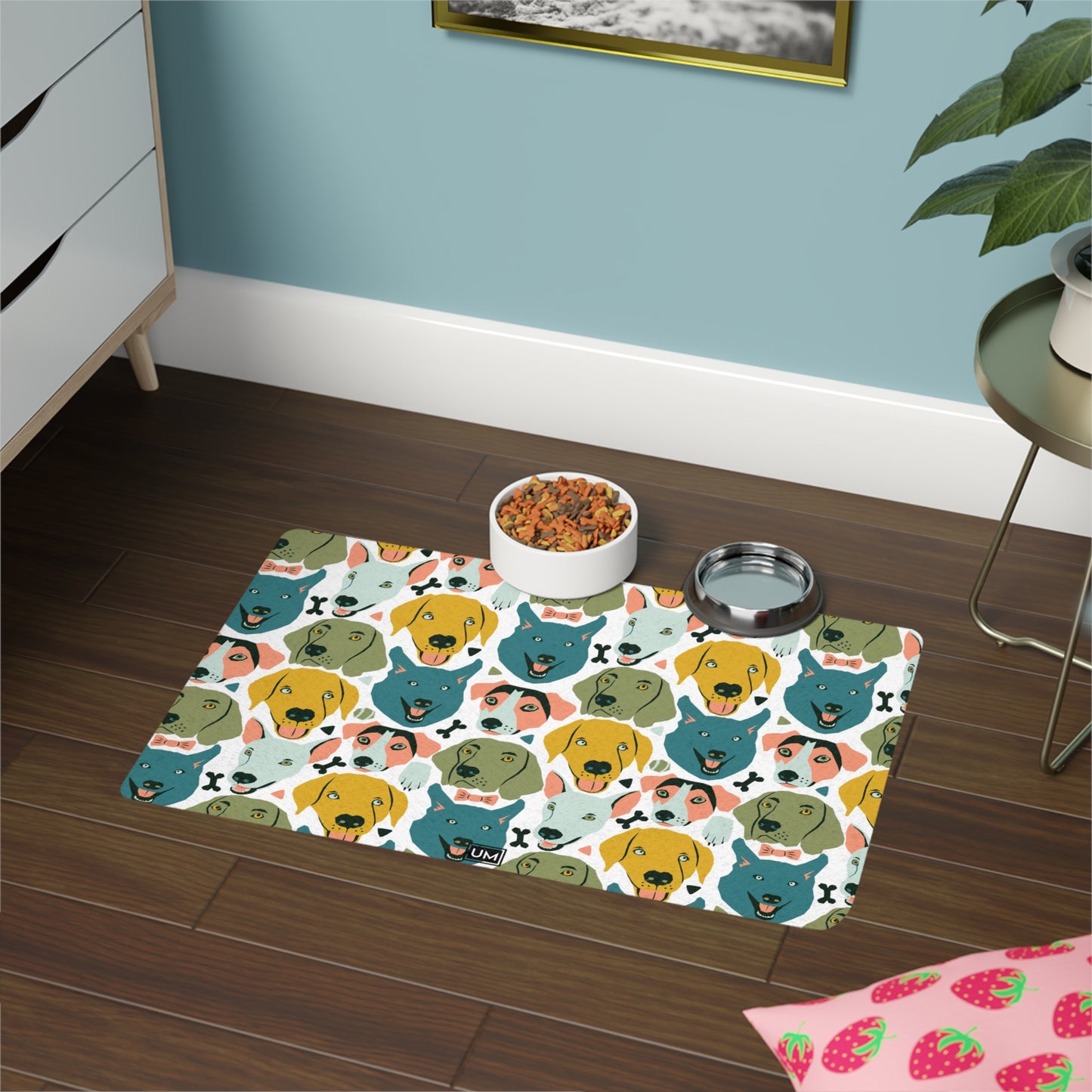 Alfombrilla para comida para mascotas UM (12 x 18)