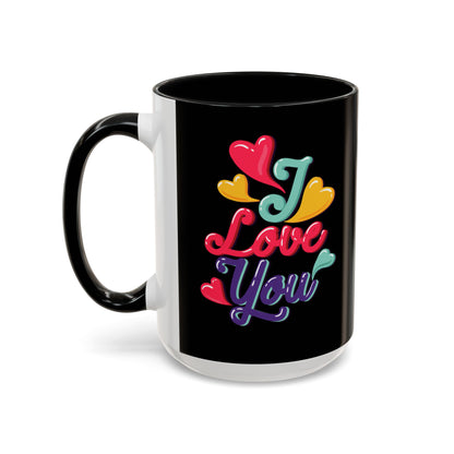 Taza de café con la frase "Te amo" (11, 15 oz)