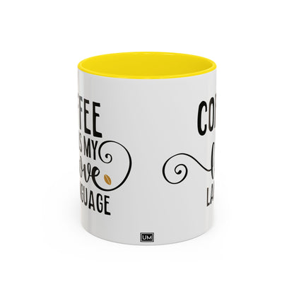 Taza Mi amor por el café (11, 15 oz)