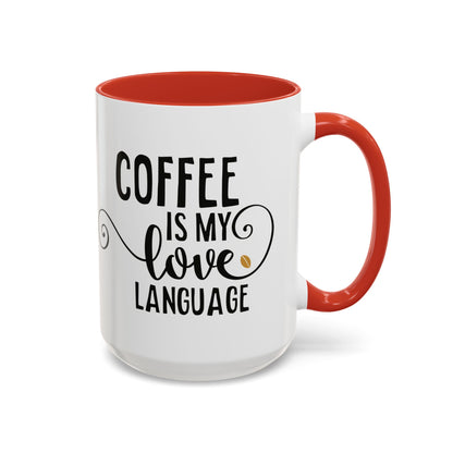 Taza Mi amor por el café (11, 15 oz)