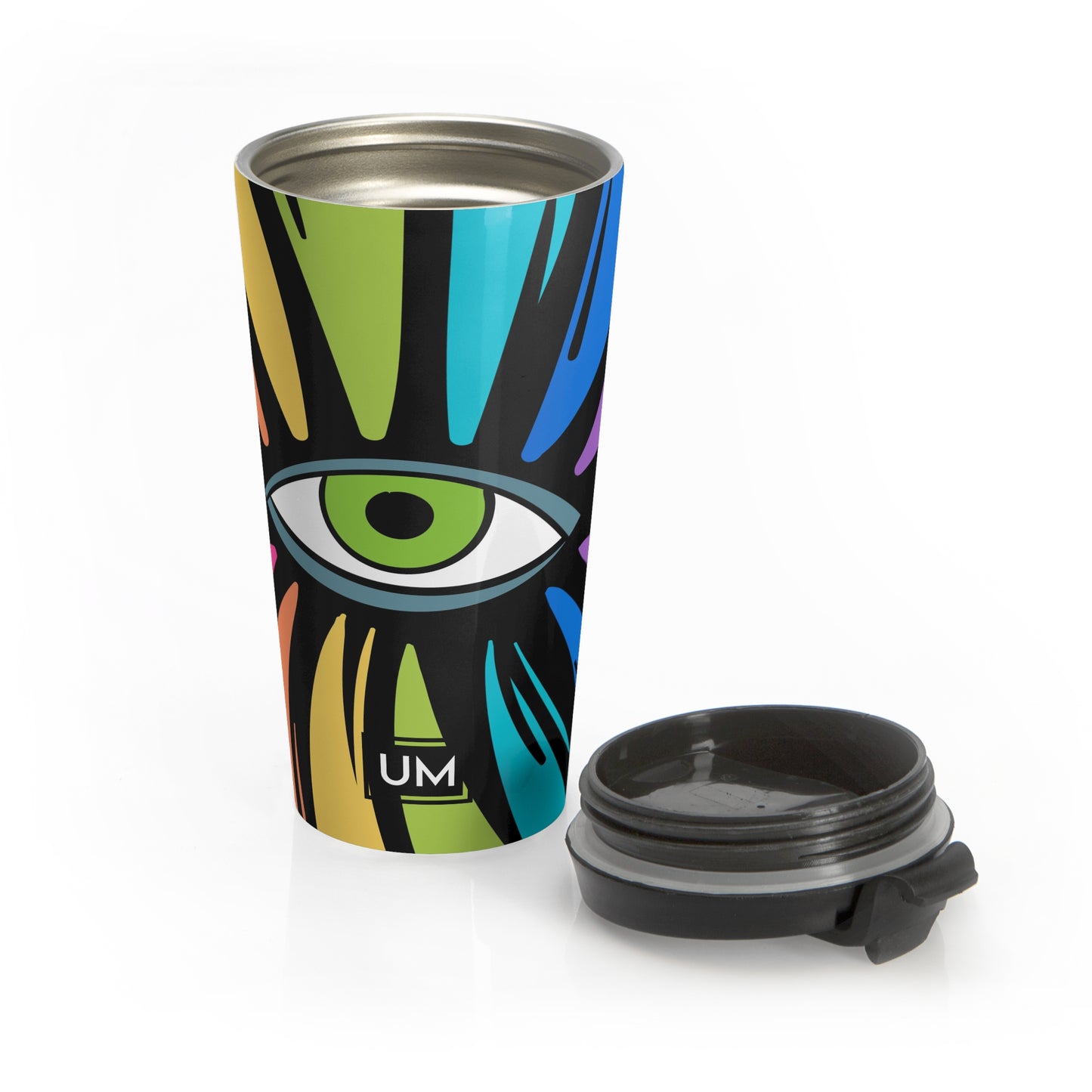 Taza de viaje de acero inoxidable Checkrain