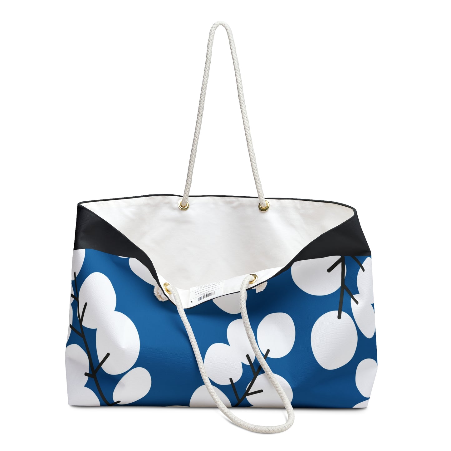 Bolso de fin de semana con estampado floral llamativo