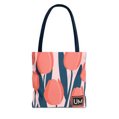 Bolso de mano con estampados florales llamativos (AOP)