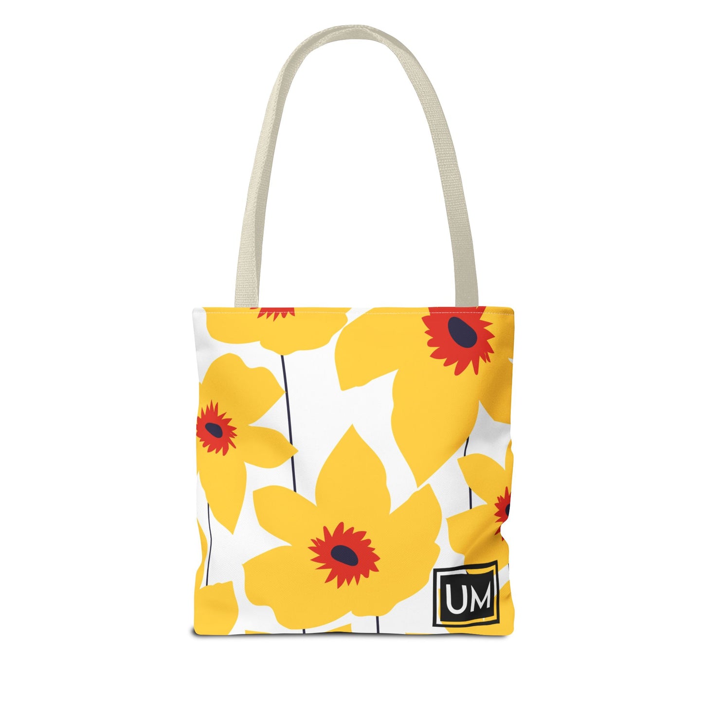 Bolso de mano con estampados florales llamativos (AOP)