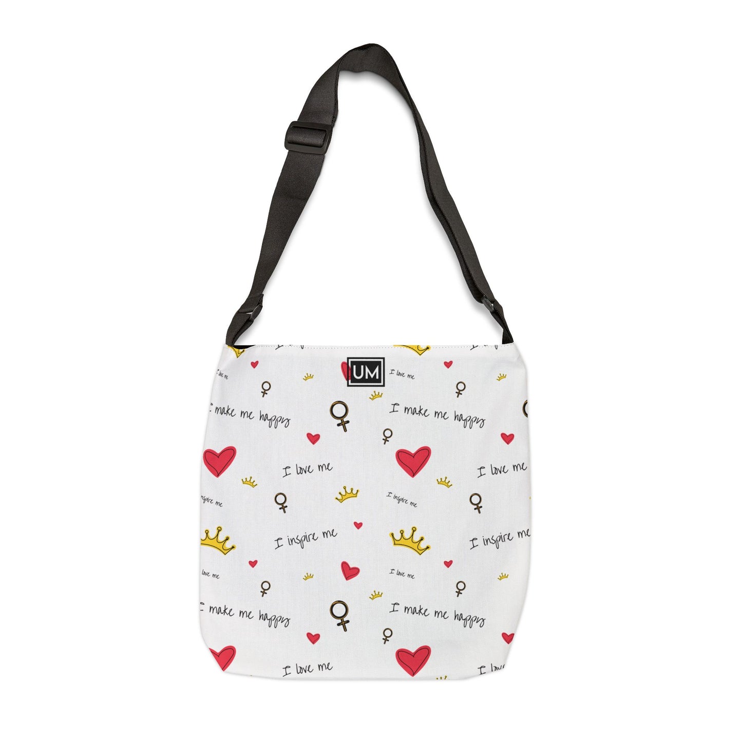 Bolsa de mano ajustable con corazones