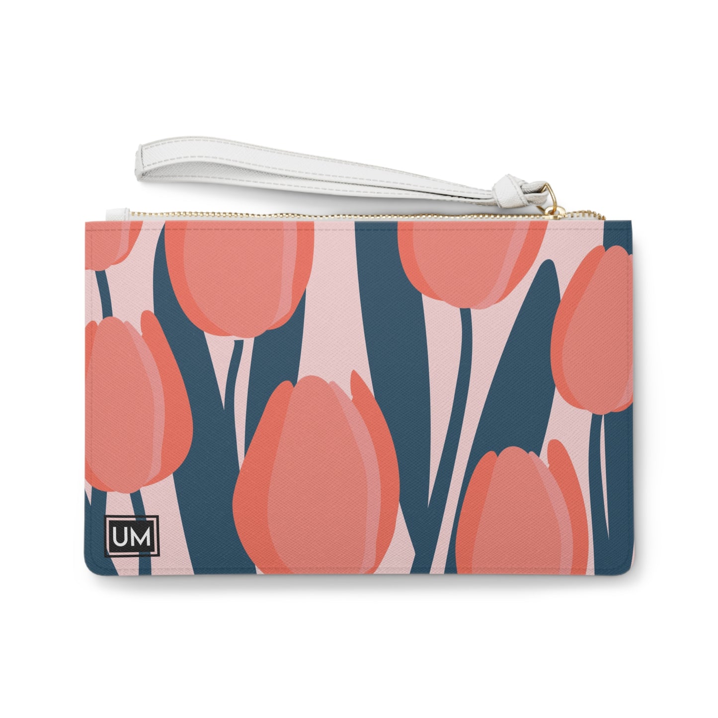 Bolso de mano con estampado floral llamativo