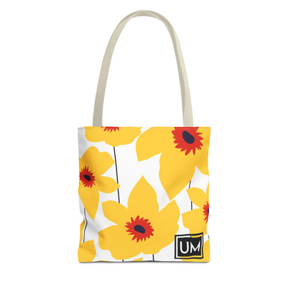 Bolso de mano con estampados florales llamativos (AOP)