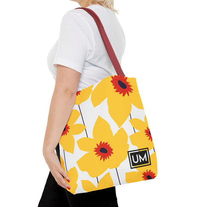 Bolso de mano con estampados florales llamativos (AOP)