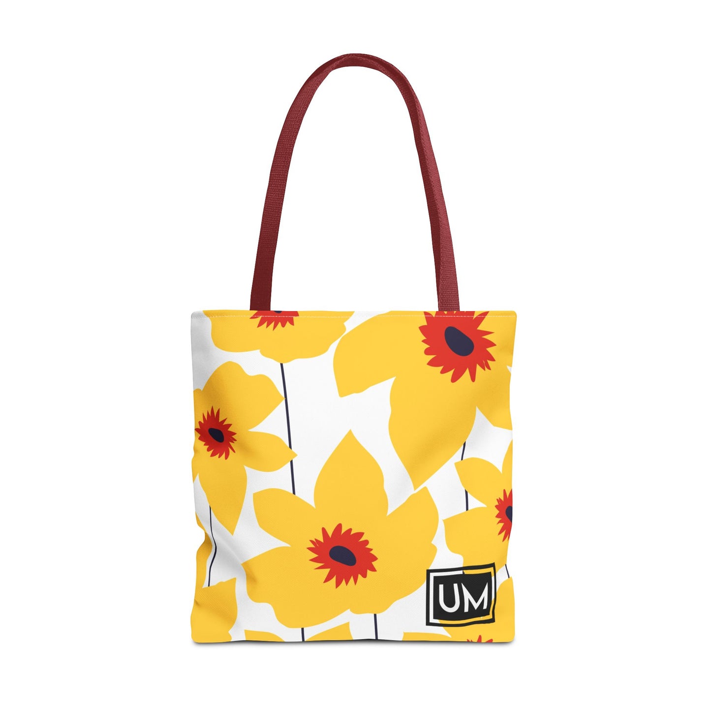 Bolso de mano con estampados florales llamativos (AOP)