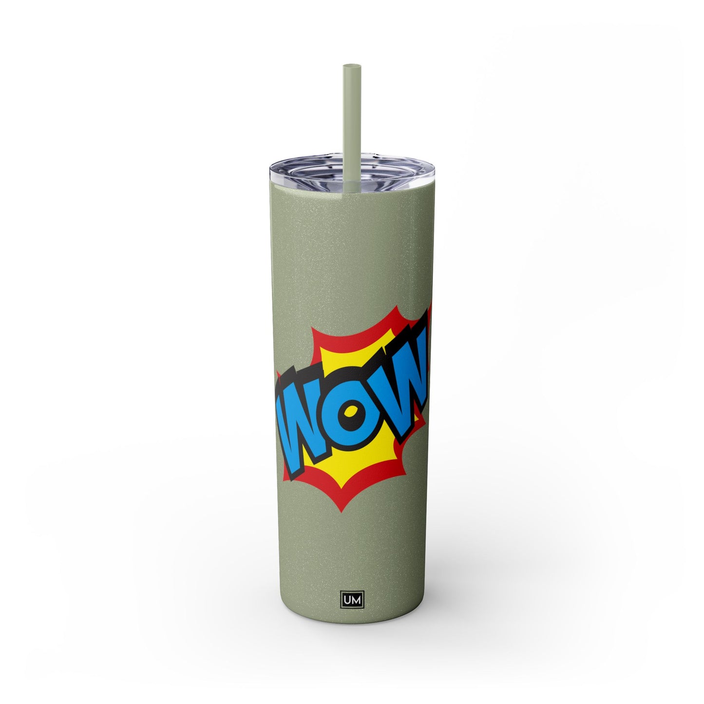 Vaso WoW con pajita, 20 oz